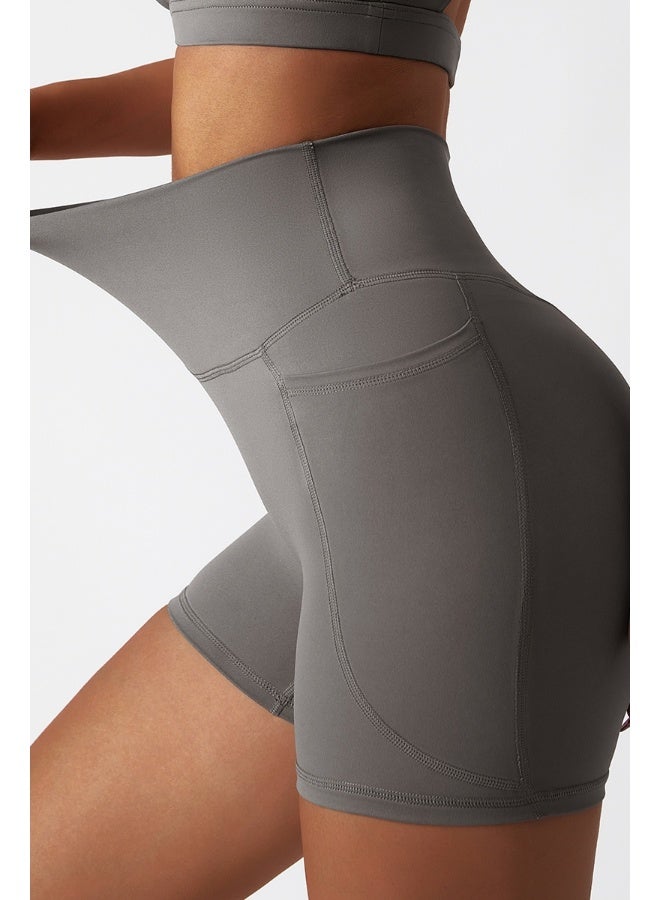 KAWN.YOGA KAWN YOGA Womens High Waist Contour Seamless Workout Sport Yoga Shorts Tummy Control With Pockets. - Image 4