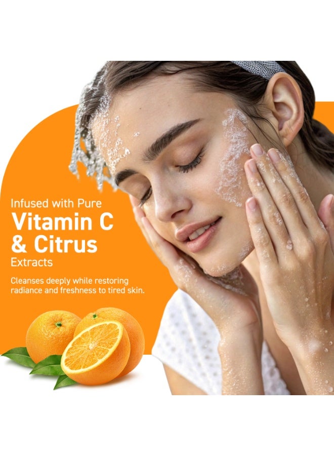 Karis Naturals Vitamin C Glow Reviving Face Wash - Clears Dead Skin Layers to Reveal Bright & Glowing SKin - Enriched with Super Antioxidants - 150 ml - Image 4