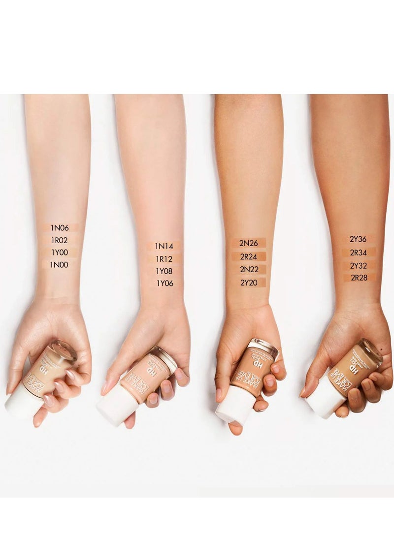 MAKE UP FOR EVER HD Skin Hydra Glow Undetectable Skin Booster Foundation - 1Y08, 30ml - Image 3