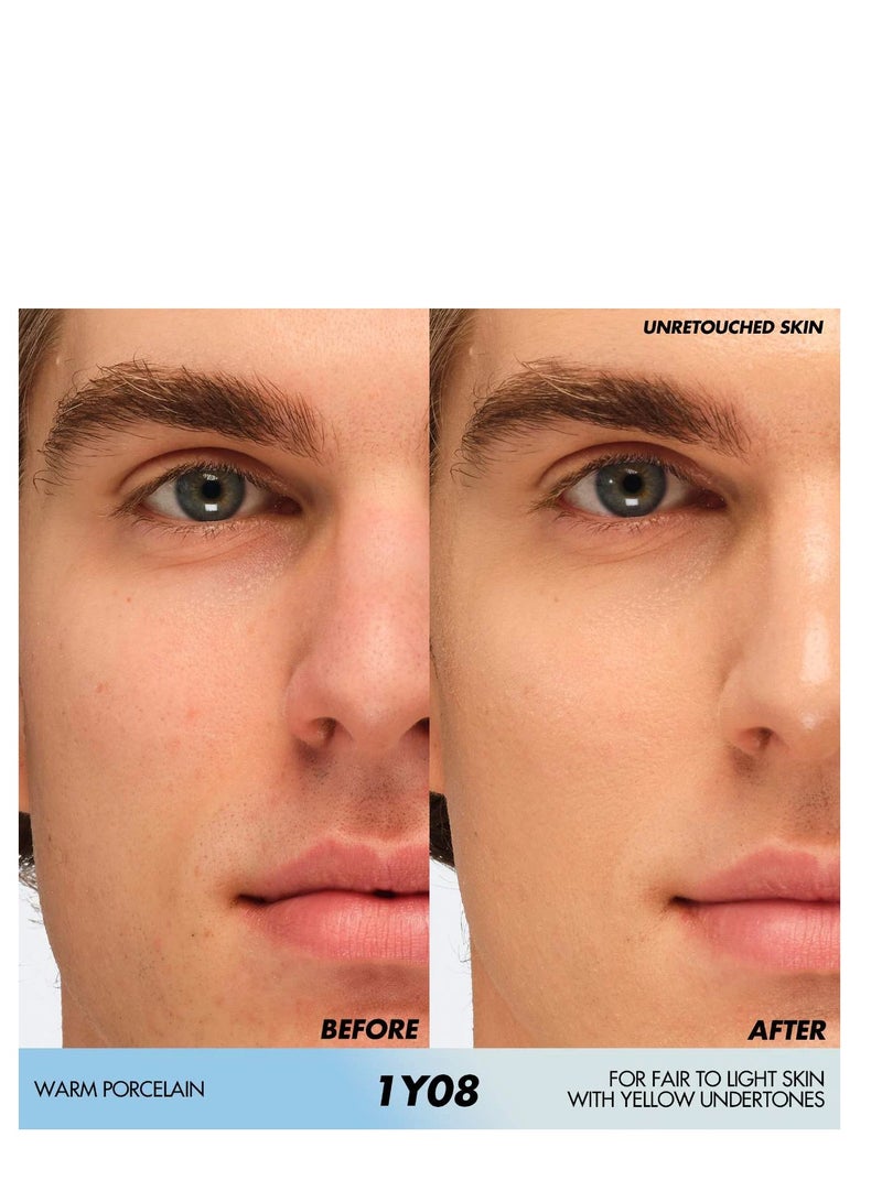 MAKE UP FOR EVER HD Skin Hydra Glow Undetectable Skin Booster Foundation - 1Y08, 30ml - Image 4