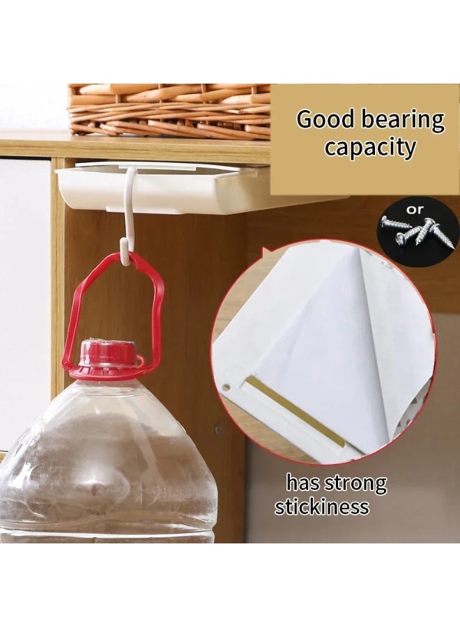 3-Piece Hidden Self-Adhesive Plastic Under-Desk Storage Drawers for Stationery and Cosmetics - Image 5