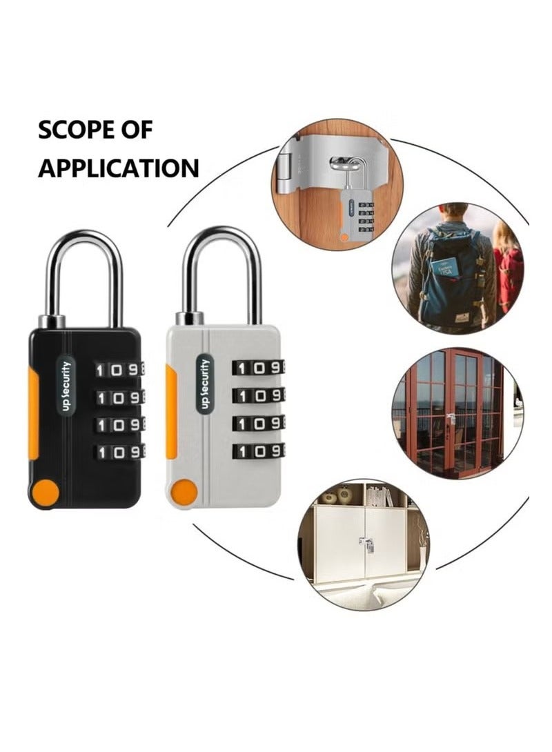 Drawer and suitcase combination lock, black and grey, 2 pieces - Image 2