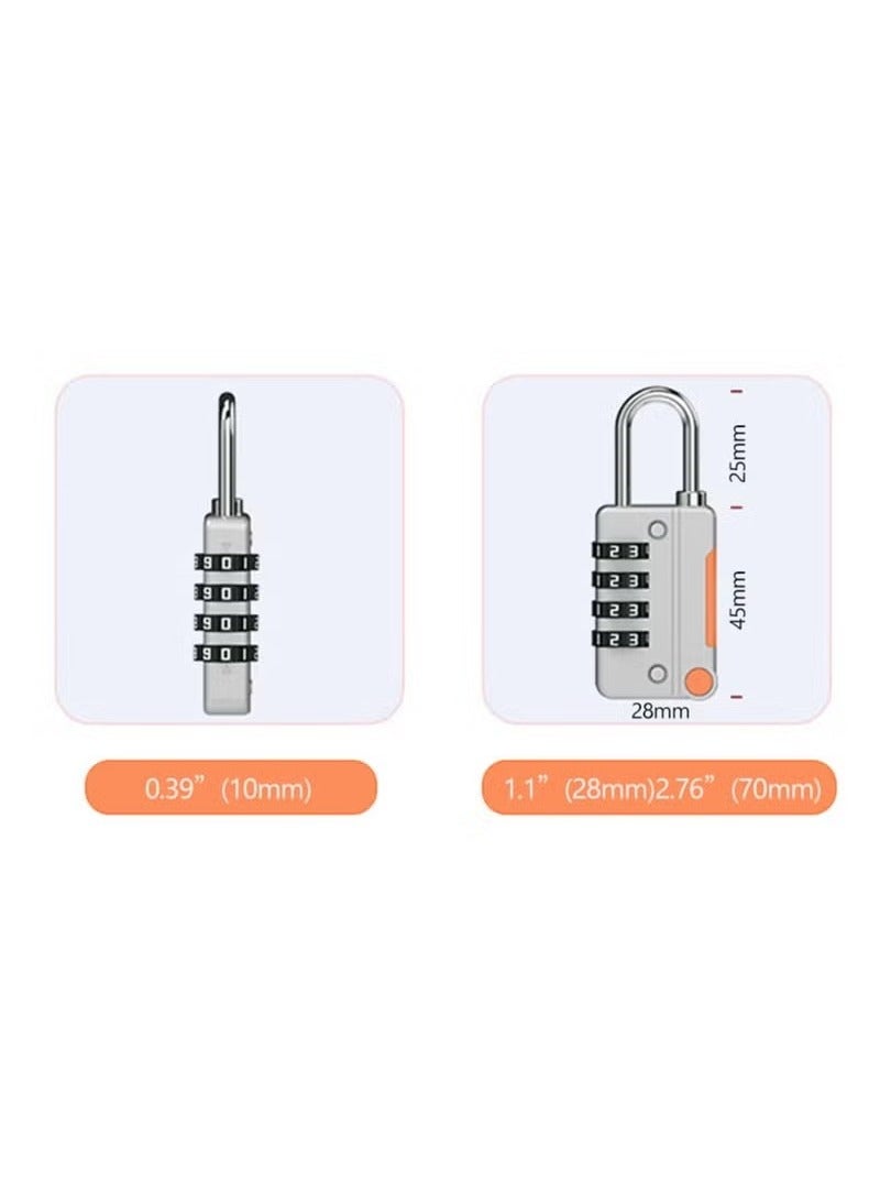 Drawer and suitcase combination lock, black and grey, 2 pieces - Image 4