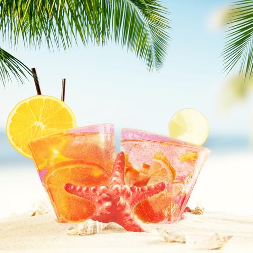 BHUCUTU 9oz Red Glitter Cups Disposable Wine Glasses Fancy Party Cups Clear Plastic Tumblers for Dessert, Drinking, Wedding, Party & Cocktail (25) - Image 5