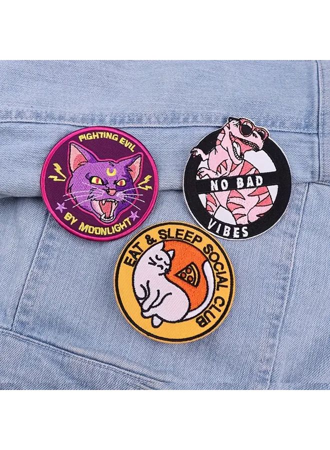 Animals Iron On Patches PE6974ct Cartoon Embroidered Applique DIY Clothing Accessories - Image 3