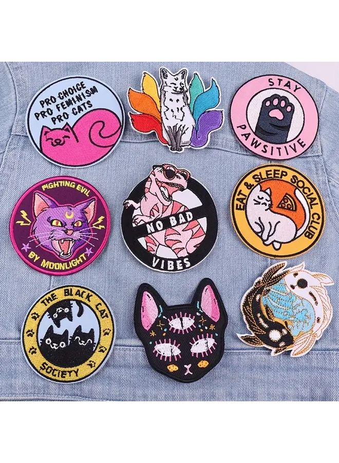 Animals Iron On Patches PE6974ct Cartoon Embroidered Applique DIY Clothing Accessories - Image 1