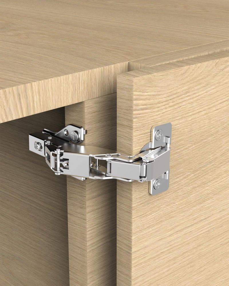 Chibery 2 Pack 180 Degree Soft Close Cabinet Hinges, Lazy Susan & Kitchen Corner, 48mm Hole Distance, Concealed Face Frame & Frameless, Hidden Self Closing, Smooth Slow 3D Adjustment for Fold Cupboard - Image 1