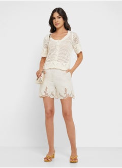 VERO MODA Button Down Knitted Cropped Cardigan  - Image 4