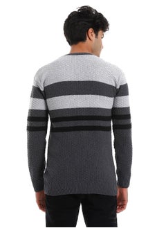 Caesar Wool Mens Pullover With Multi Design  - Image 4