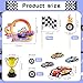 MEMOVAN Race Car Birthday Cake Decoration 24PCS Racing Car Cake Toppers Checkered Flag Cars Cake Cupcake Decorations for Man Boy Kid Racing Cars Theme Birthday Supplies Party Favors - Image 4