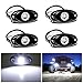 YONEDA LED Rock Lights 4PODS Waterproof LED Neon Underglow Light for Car Truck ATV UTV SUV Jeep Offroad Boat Underbody - Image 2