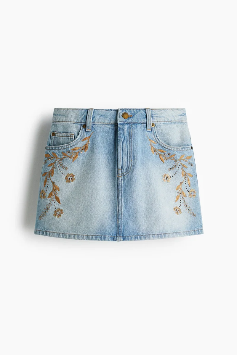 H&M Denim mini skirt
