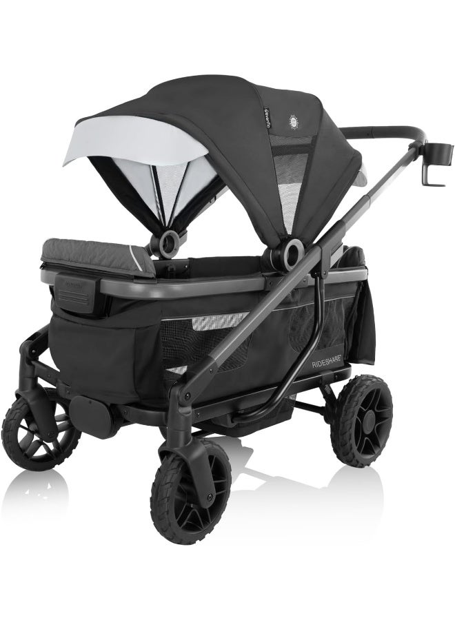 Evenflo Shyft Rideshare All-Terrain Performance Stroller Wagon (Sterling Black) - Image 1