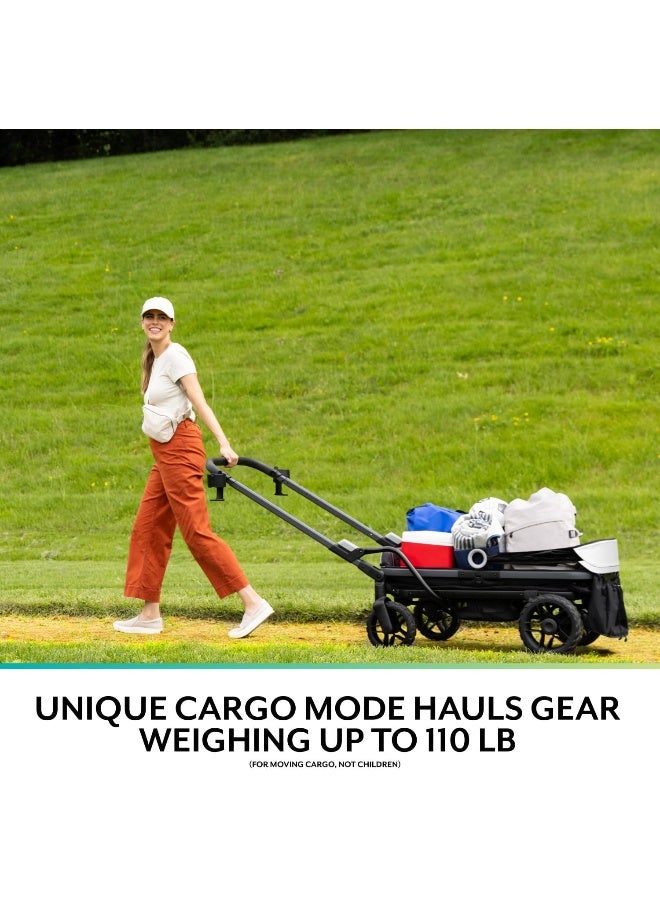 Evenflo Shyft Rideshare All-Terrain Performance Stroller Wagon (Sterling Black) - Image 5