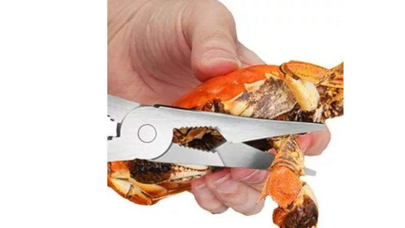 OLRADA Crab Cutter Tool Set, Stainless Steel Multipurpose Crackers, Shell Fish, Lobster Crab Cutter & Nutcracker 1Pcs - Image 2