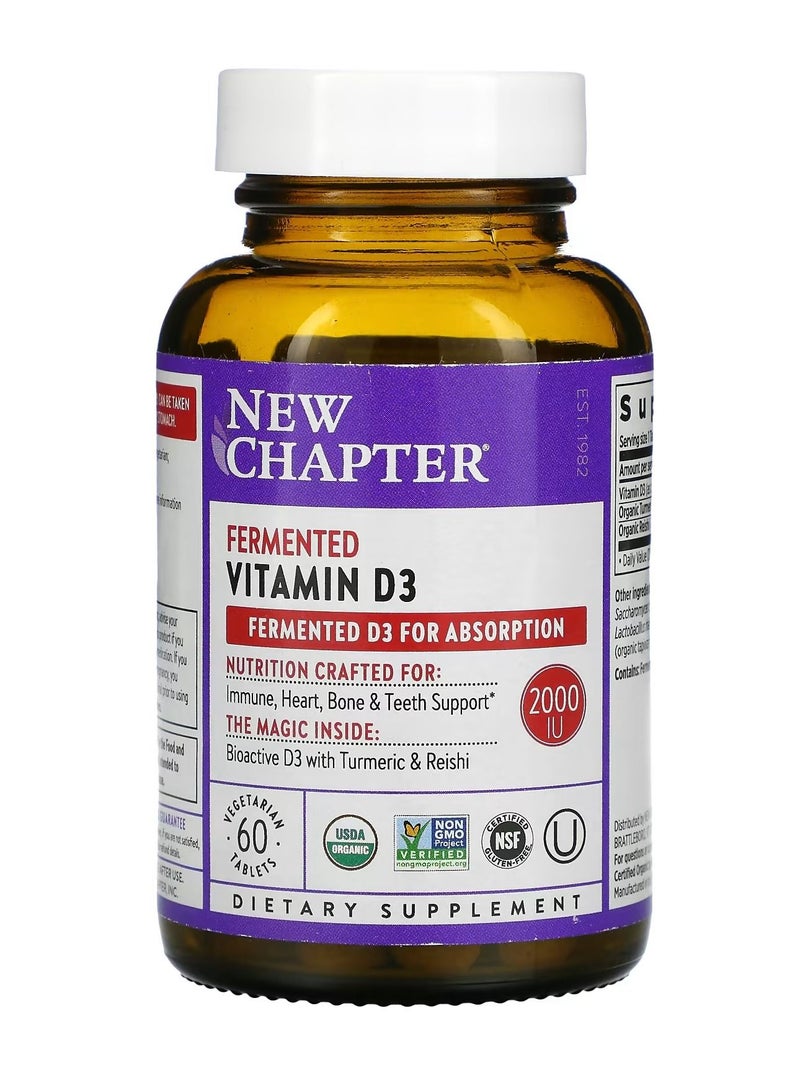 نيو تشابتر فيتامين د 3 المخمر 60 قرص