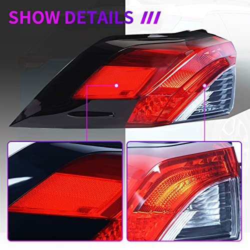 Archaic Tail Light Assembly for Toyota RAV4 2019 2020 2021 2022, Left Driver Side Rear Break Lamp - Image 2
