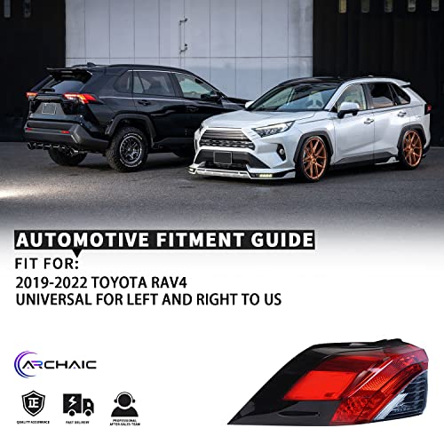 Archaic Tail Light Assembly for Toyota RAV4 2019 2020 2021 2022, Left Driver Side Rear Break Lamp - Image 5