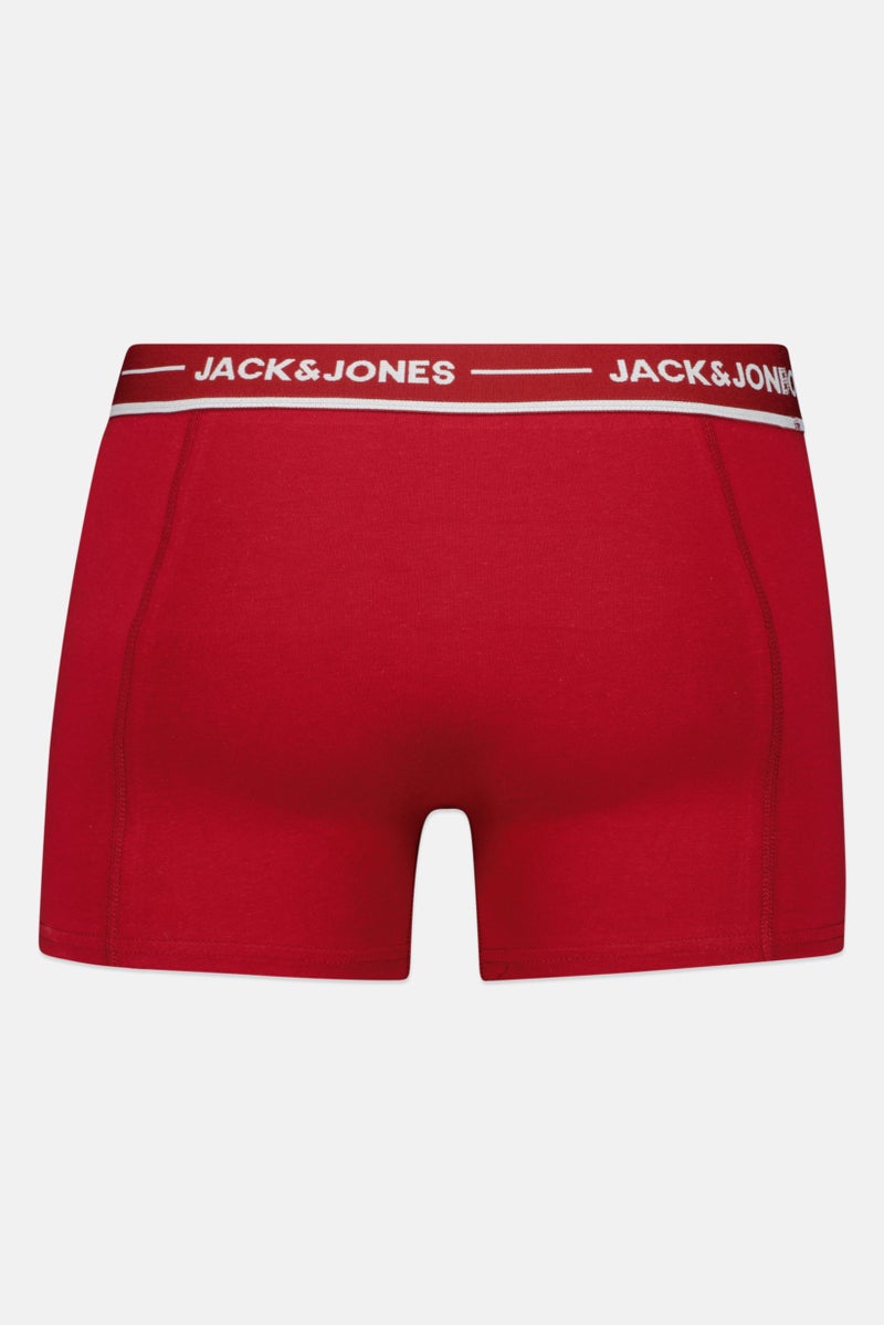JACK & JONES Men 3 Pcs Brand Logo Trunks, Multicolor - Image 2
