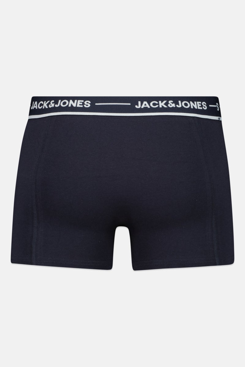 JACK & JONES Men 3 Pcs Brand Logo Trunks, Multicolor - Image 3