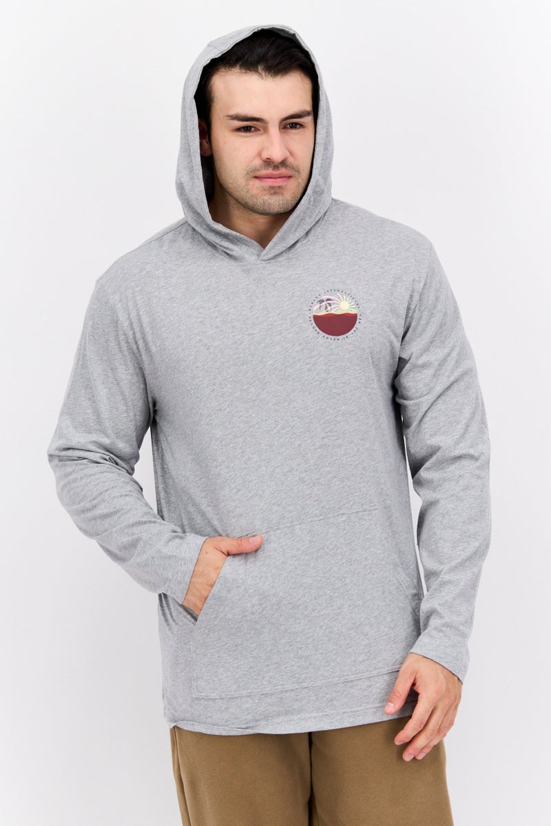 Hurley Men Sportswear Fit Long Sleeve Outdoor Hoodie, Grey  - Image 1