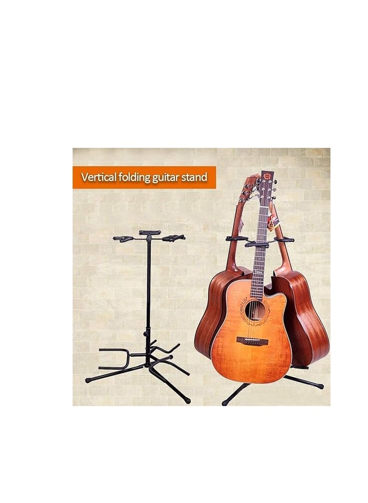 Generic Adjustable Three Hold Guitar Stand; Holds Electric or Acoustic Guitar  - Image 5