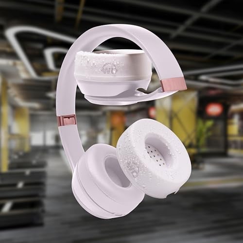 WC SweatZ Solo - Patented Earpad Sweat Covers for Beats Solo 4, Solo 3 & Solo 2, Made by Wicked Cushions | Sweatproof & Machine Washable | Cloud Pink - Image 4