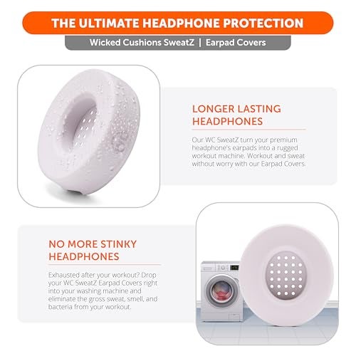 WC SweatZ Solo - Patented Earpad Sweat Covers for Beats Solo 4, Solo 3 & Solo 2, Made by Wicked Cushions | Sweatproof & Machine Washable | Cloud Pink - Image 5