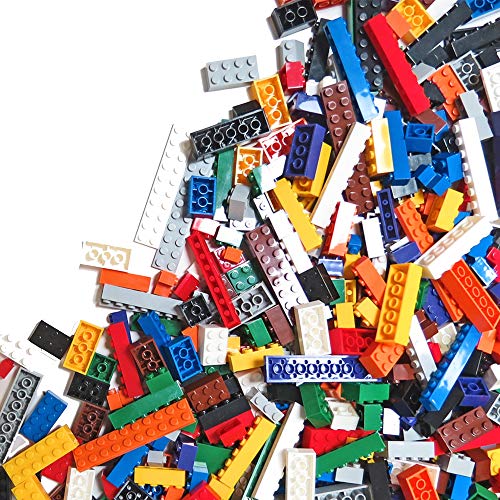 Play Platoon 6 Pound Bulk Building Bricks Set 10 Classic Colors Bulk Building Blocks Play Set Generic Brick Parts for Boys and Girls Classic - Image 1