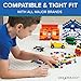 Play Platoon 6 Pound Bulk Building Bricks Set 10 Classic Colors Bulk Building Blocks Play Set Generic Brick Parts for Boys and Girls Classic - Image 4
