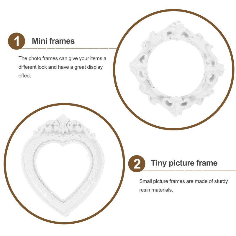 25pcs Resin Photo Frames Small Picture Frame Props DIY Jewelry Display Frames Photography Frames - Image 2