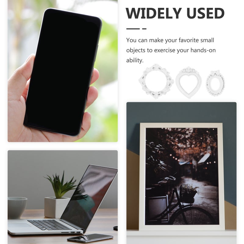 25pcs Resin Photo Frames Small Picture Frame Props DIY Jewelry Display Frames Photography Frames - Image 4