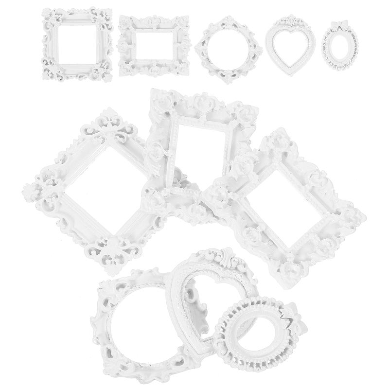 25pcs Resin Photo Frames Small Picture Frame Props DIY Jewelry Display Frames Photography Frames - Image 1