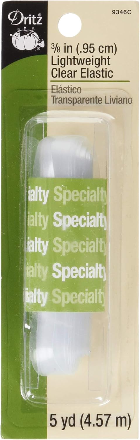 Dritz 9346C Lightweight Elastic Clear 38Inch by 5Yard - Image 1