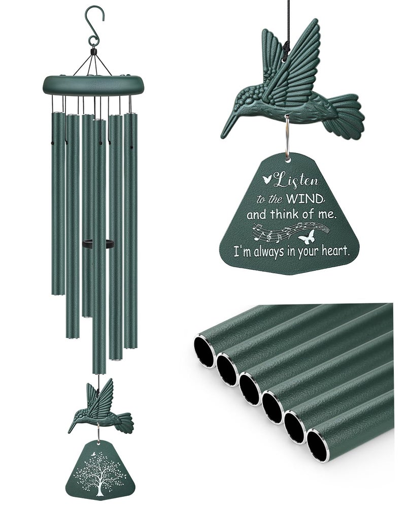 Synhonty Sympathy Wind Chimes for Outside Deep Tone Memorial Wind Chimes for Loss of Loved One Prime Bereavement Condolence Remembrance Funeral Gifts for Grieving Friends Loss of Mother Father - Image 2