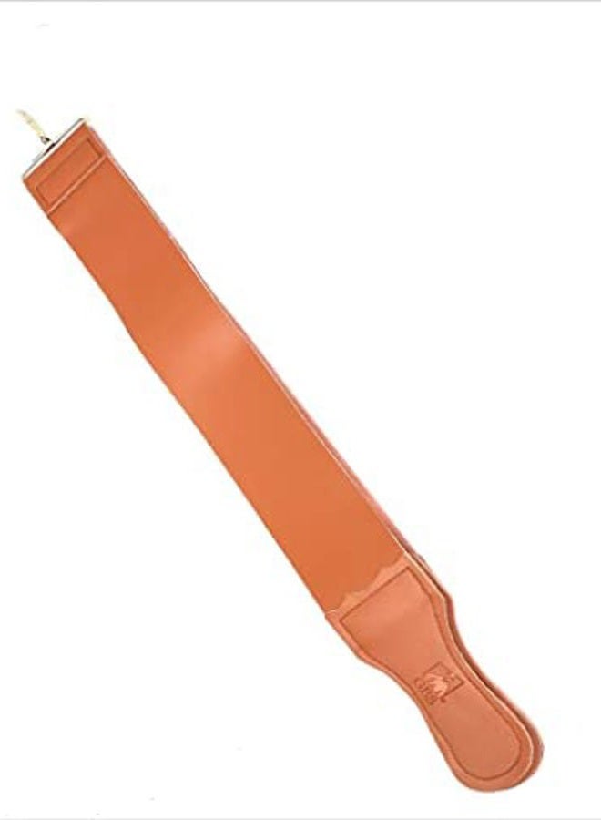 G.B.S Leather Razor Strop : 6.4cm X 60cm Barber's Razor Strop Cow Hide, Dual Straps with Swivel Clip - Image 5