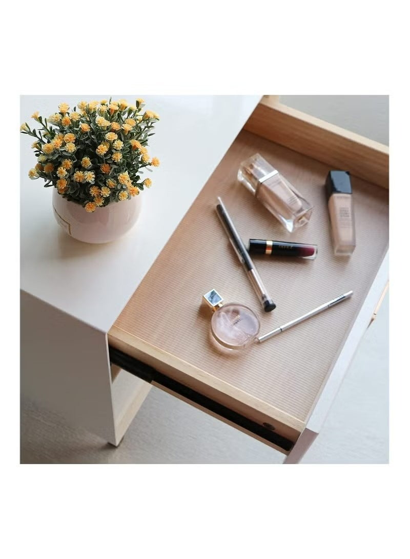 HOME ZONE Shelf Liner Kitchen Drawer Mats PVC White（45cmX1.5M） - Image 2