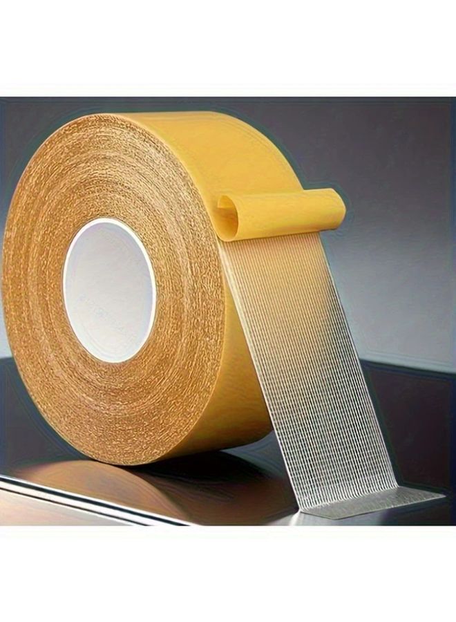 Heavy Duty Double Sided Tape 2cm x 20m Waterproof Fiberglass Mesh Adhesive For Walls Glass Fabric Wood Metal - Image 2