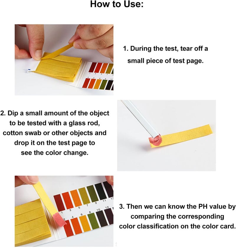 klarako Amniotic Fluid Test Strip,3 Sets Amniotic Fluid Test Strip Maternity Home High Sensitivity Feminine PH Test Strips PH Balance Test Strip - Image 4