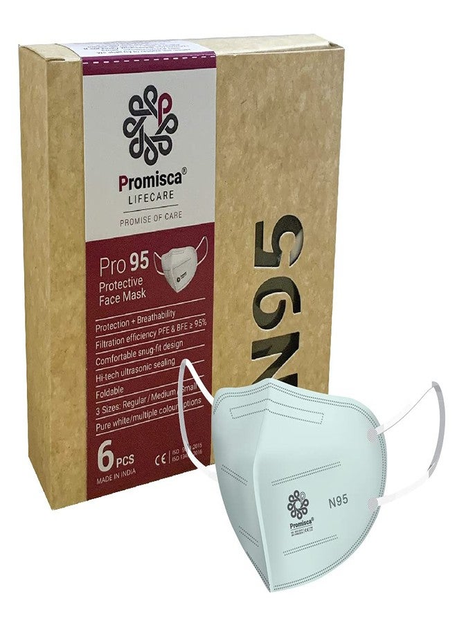 بروميسكا قناع الوجه بروميسكا N95 للرجال والنساء والأطفال بألوان متعددة و3 مقاسات، مزود بحلقة للأذن وحلقة للرأس. - Image 1