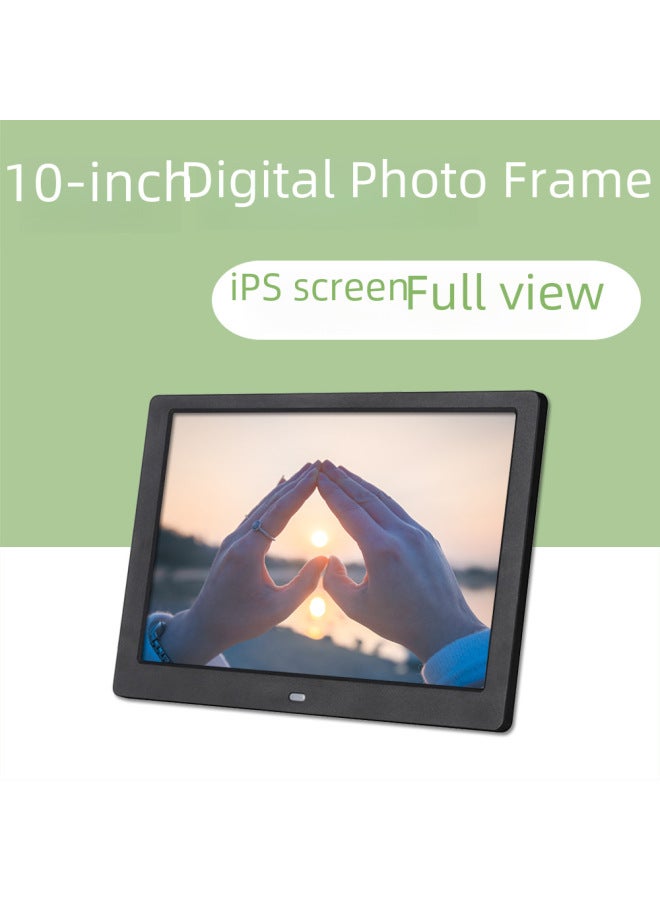 10.1-inch Digital Electronic Photo Frame Wall-mounted Desk Calendar Photo Album Video Player Plastic Shell-Color:10inch White (180*800ips Screen) 1080p Solution - Image 3
