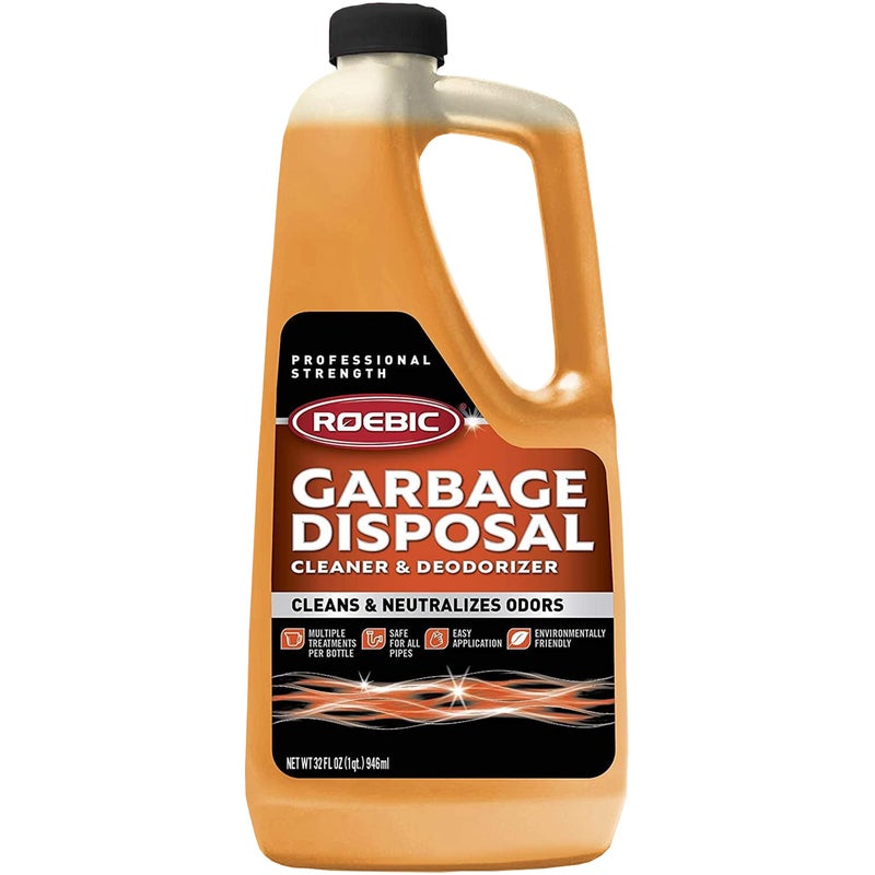 Roebic K-27 Garbage Disposal Cleaner, Liquid Sink and Sewer Drain Deodorizer with Bacteria Enzymes, Kitchen Odor Eliminator, 32 fl oz - Image 1
