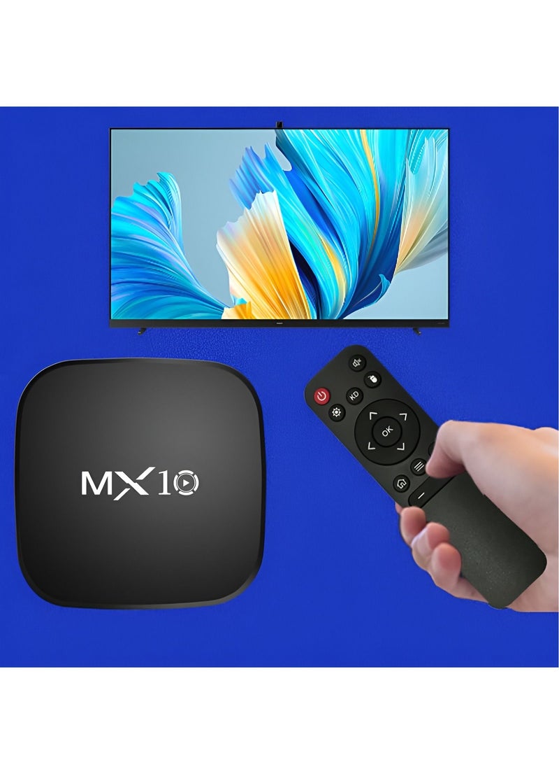 BORTONY - TV Box Set RK3318 Rockchip Quad Core Dual Wifi Android 12 MX10 TV Box 4K HD Player Solid Set Top Box 4k 4.0 - Image 1