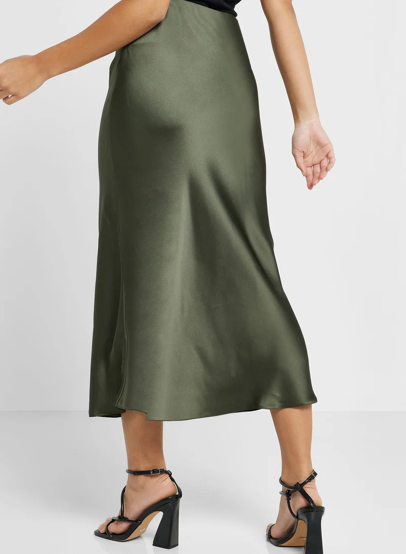 NEW LOOK High Waist Satin Skirt