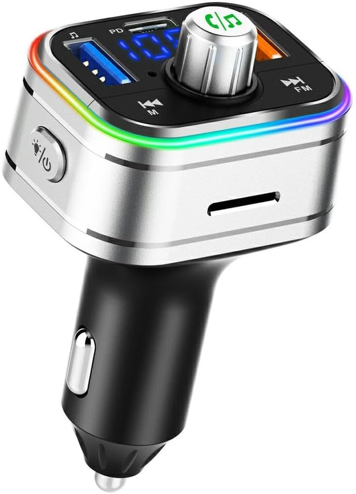 BC62 PD 3.0 Charger Wireless Hands Free 18W Car MP3 Player FM Transmitter Receiver Smart Car Charger Kit