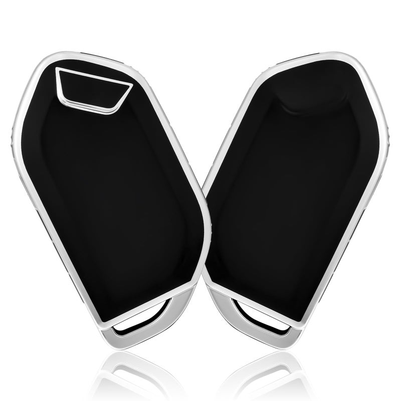 غطاء مفتاح OFFCURVE لكيا غطاء حامل مفتاح خاص لكيا تيلورايد وسورينتو 2023 2024 ملحقات مفتاح ذكي أسود