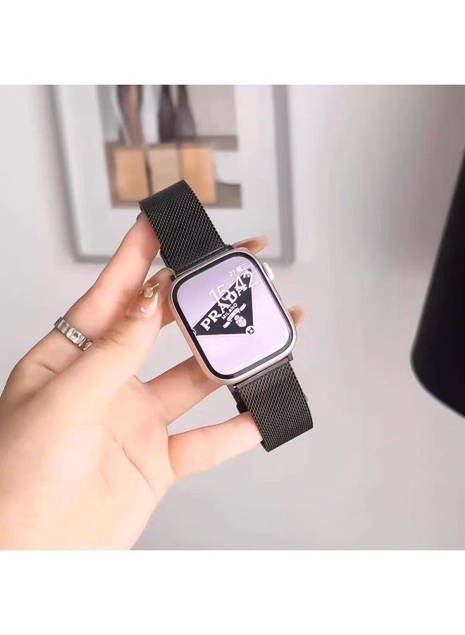 Watch Band Compatible for Apple Watch Series Band 38mm 40mm 41mm 42mm women, Genuine Leather Double Tour Designed Slim Replacement Strap for iWatch Series10 9 8 7 6 SE - Image 2