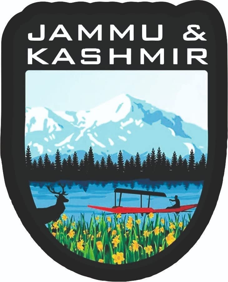 Skywalk India Souvenir Wooden MDF Jammu and Kashmir Fridge Magnet (Multicolour) - Image 4