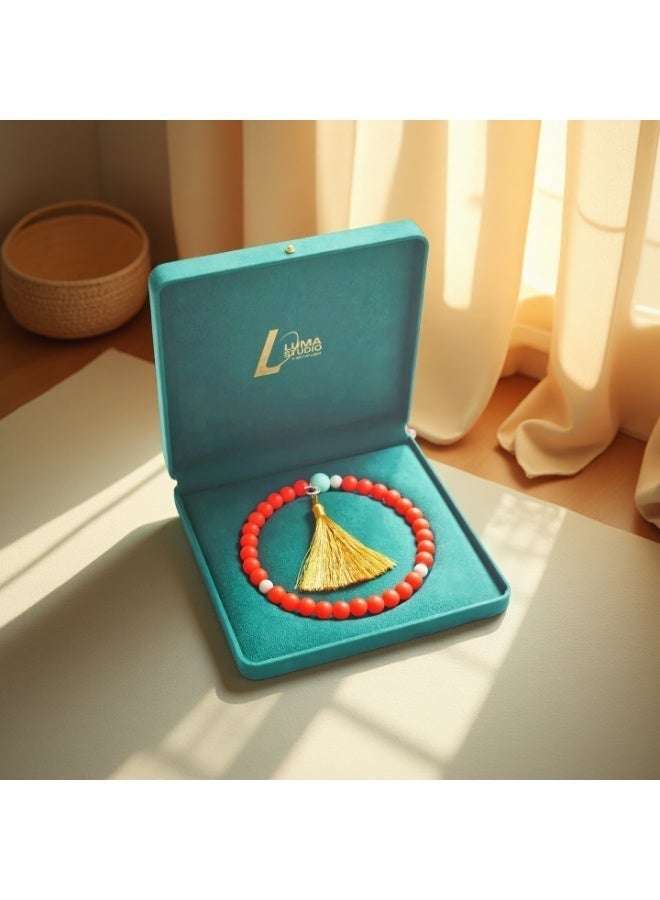 أول مسبحة للطفل النامي | 33 حبة صلاة | هدايا خاصة للعطلات وأعياد الميلاد والذكرى السنوية - Image 1