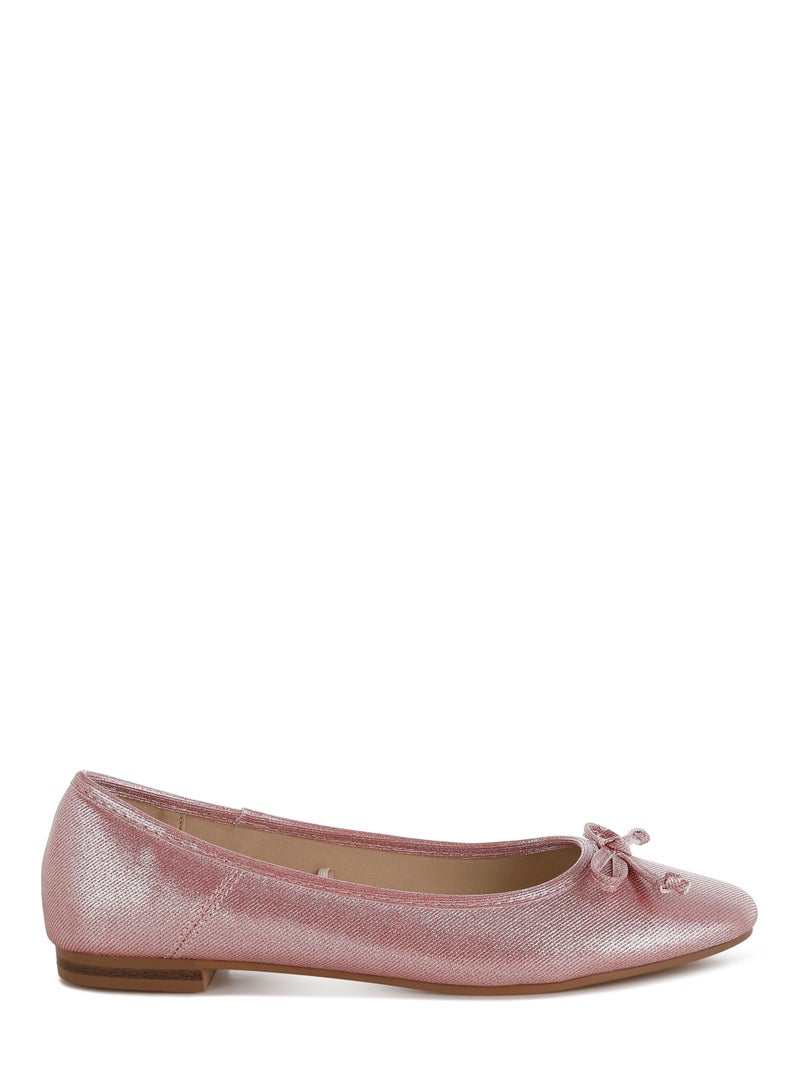London Rag Metallic Ballet Flats in Red  - Image 1